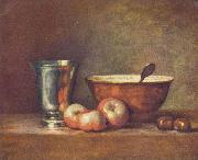 Jean Simeon Chardin The Silver Beaker oil painting on canvas